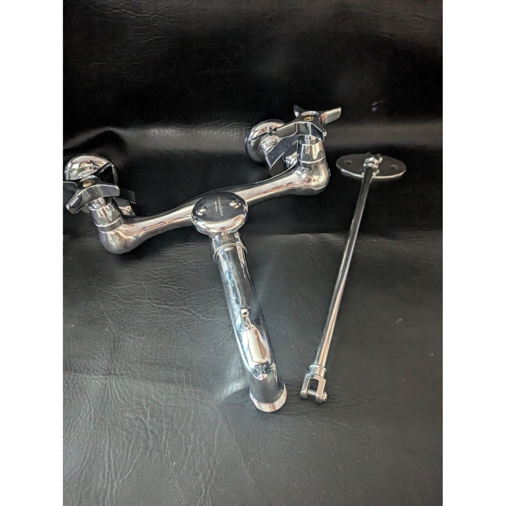 American Standard VB-1 Wall Mount Service Sink Faucet Chrome Utility Industrial